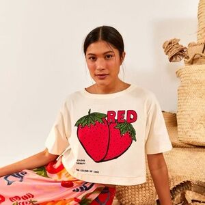 Farm Rio Red Color Therapy Tee